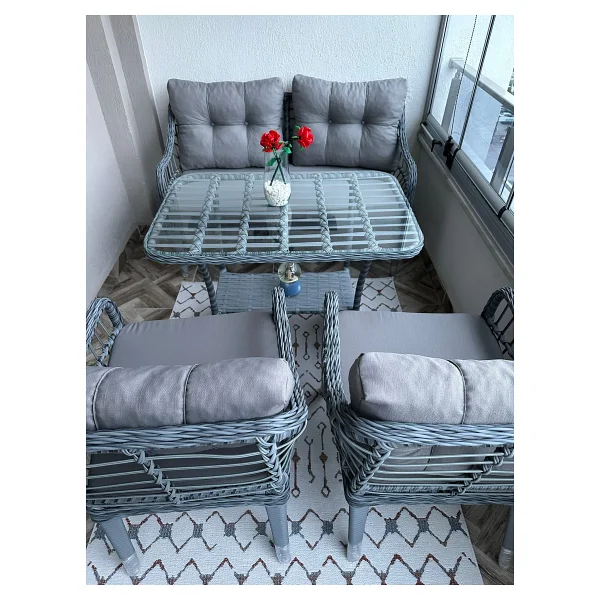 Tu Tienda Kartepe 2+1+1+Sehpa Rattan Bahçe & Balkon Takımı - Görsel 8