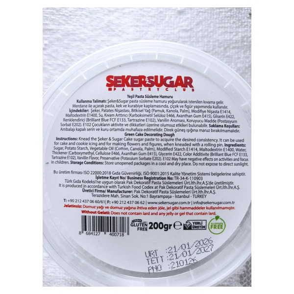 Şeker & Sugar Kırmızı 200 Gr Şeker Hamuru - Görsel 6