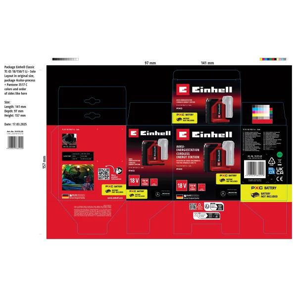 Einhell Tc-Es 18/150/1 Li - Solo Akülü Enerji İstasyonu - 1091320 - Görsel 7