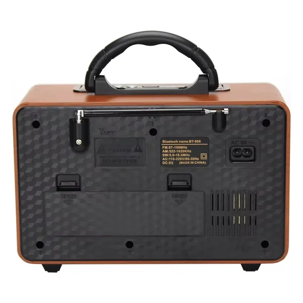 Meier M115 Dvs USB Sd Bluetooth Nostaljik Radyo - Açık Ahşap - Görsel 10