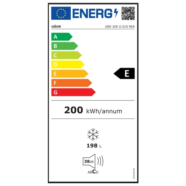 Uğur Ued 200 G D/S R65 Sandık Tipi Dondurucu - Görsel 5
