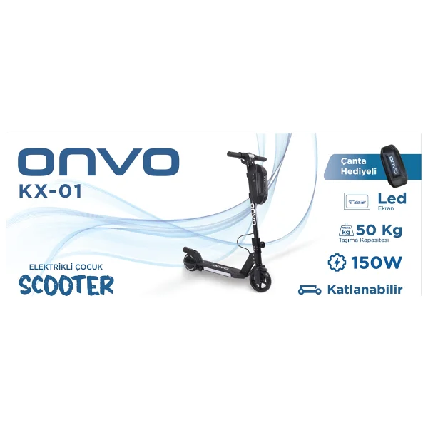 Onvo Kx-01 Kırmızı 150 W Çocuk Elektrikli Scooter - Görsel 9