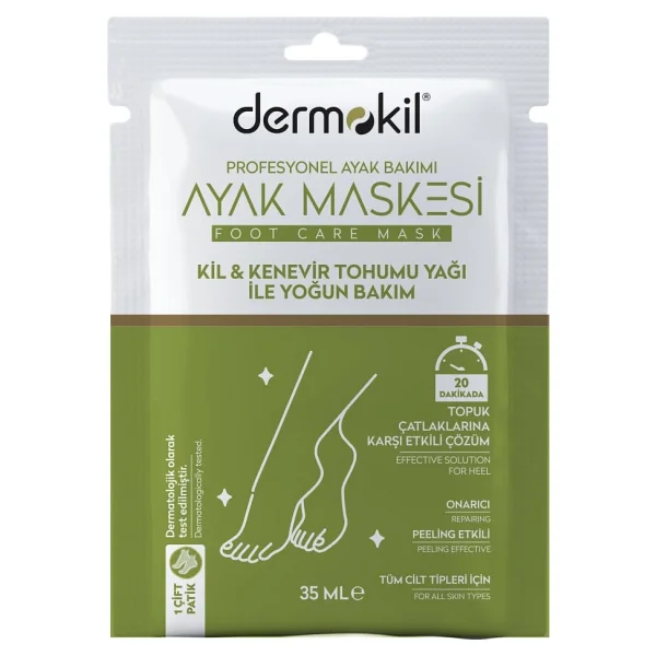 Dermokil Kil & Kenevir Yağli Ayak Maskesi (35 Ml) - Standart - Görsel 2