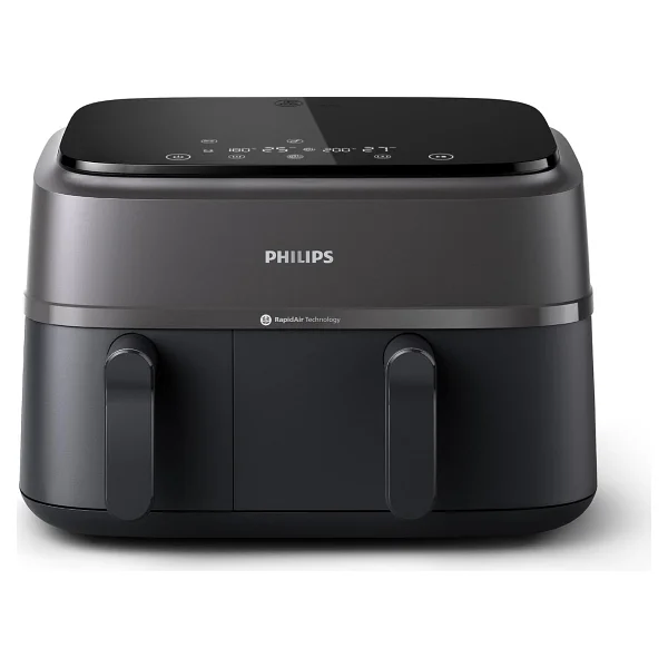 Philips Çift Hazneli Airfryer 3000 Serisi, 9l, 2 Hazneli Fryer, Teknolojisi, Aileniz Için Çok Yönlü Geniş AI - Görsel 3