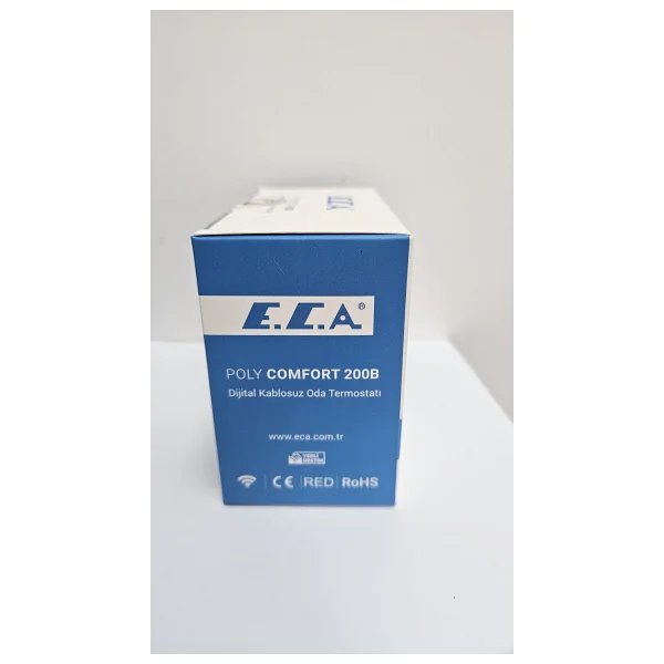 E.C.A. Poly Comfort 200 B Siyah Kablosuz Oda Termostatı - Görsel 5