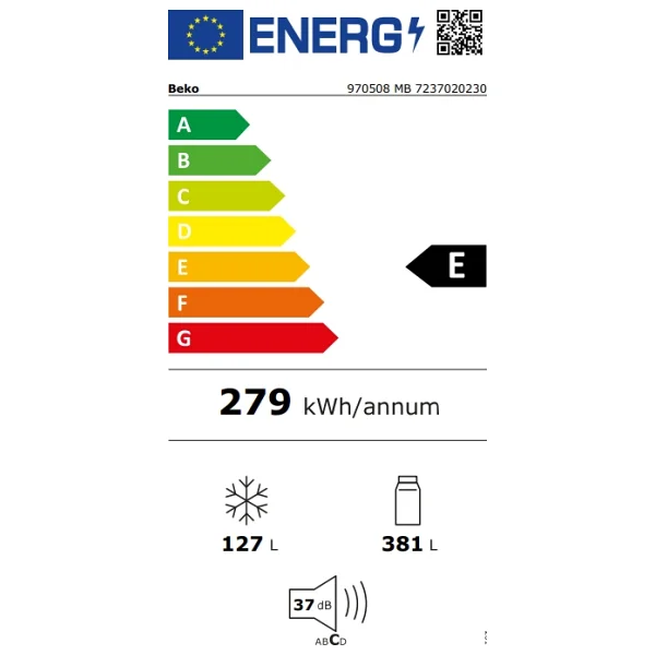 Beko 970508 MB Çift Kapılı No Frost Buzdolabı - Görsel 8