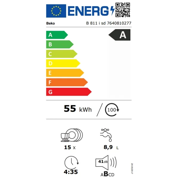Beko Premium B 811 I Sd Bulaşık Makinesi - Görsel 6