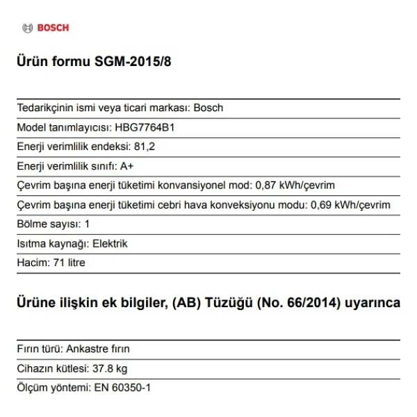 Bosch Black Deluxe 3 Lü Ankastre Set 609 ( Hbg7764b1- Pop6c6p31o - Dwk66pj60t ) - 4d Hot Air - 3d Fry - Görsel 7