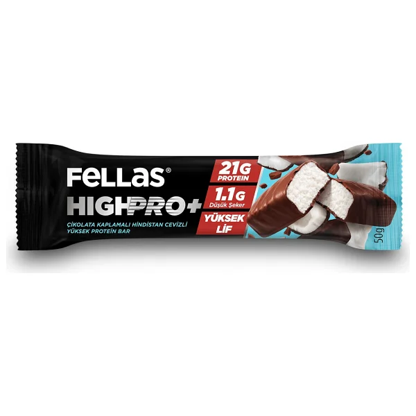 Fellas Çikolata Kaplı Highpro Protein Bar - Kurabiye Aromalı (50 G) - 12 Adet - 12 X 50 Gr - Görsel 9
