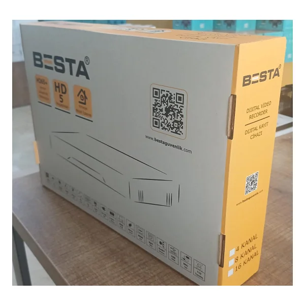 Besta 4 Kanal 2mp Full HD H265 Dvr Kayıt Cihazı Xmeye Kd-304 - Görsel 4