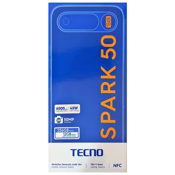 Tecno Spark 50 5g 256 GB 4 GB Siyah - Görsel 6
