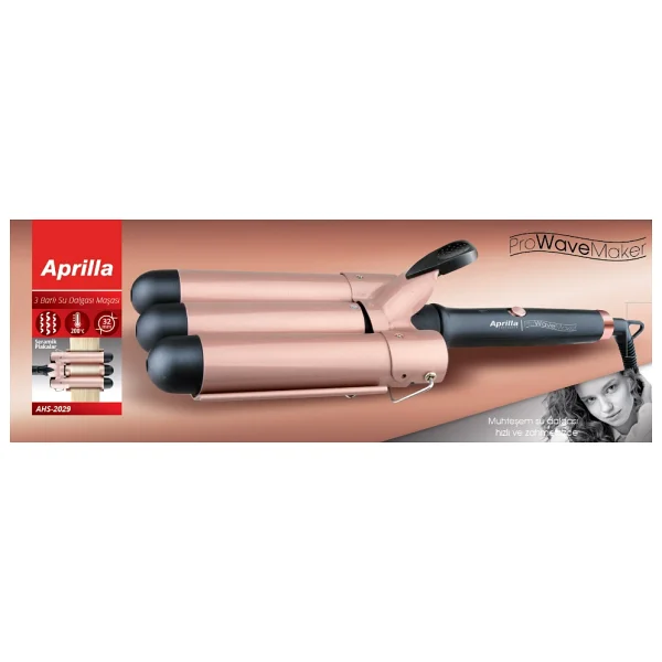 Aprilla Hızlı 3'lü Su Dalgası (Wag) Maşası 32mm - Pembe - Görsel 8