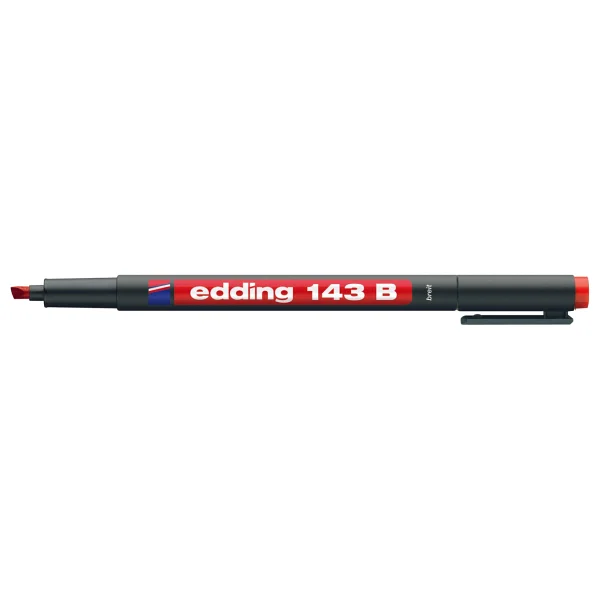 Edding 143b 3 Mm Kesik Uç Kırmızı Asetat Kalemi - Görsel 8