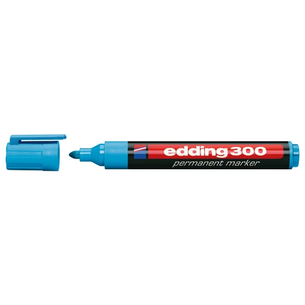 Edding 300 Açık Mavi Permanent Marker Kalem - Görsel 2