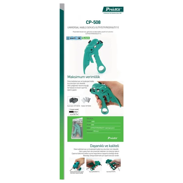 Proskit Cp-508 Universal Kablo Soyucu - Görsel 2