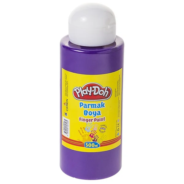 Play-Doh 500 Ml Parmak Boyası Mor - Görsel 3