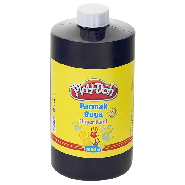 Play-Doh 1000 Ml Parmak Boyası Siyah - Görsel 2