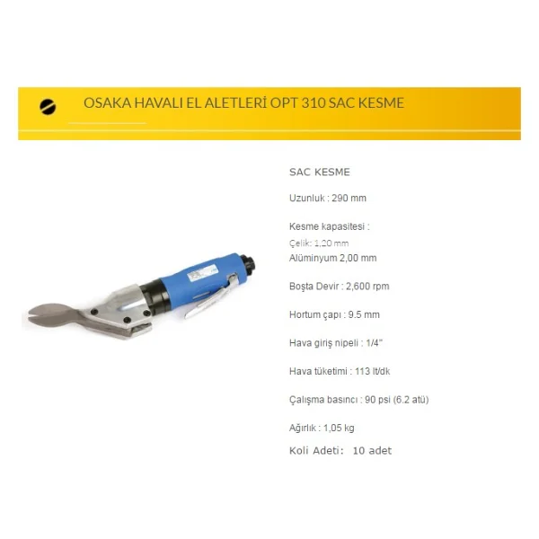 Osaka Opt 310 Metal Kesme Makinesi - Görsel 2