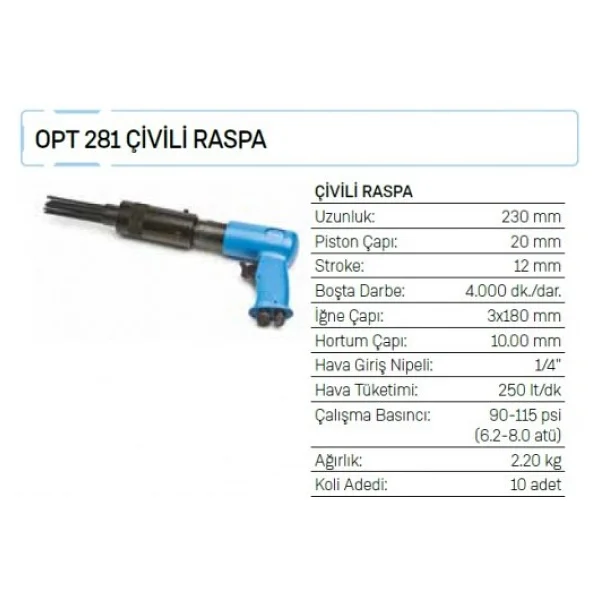 Osaka Opt 281 Çivili Raspa Makinesi - Görsel 2
