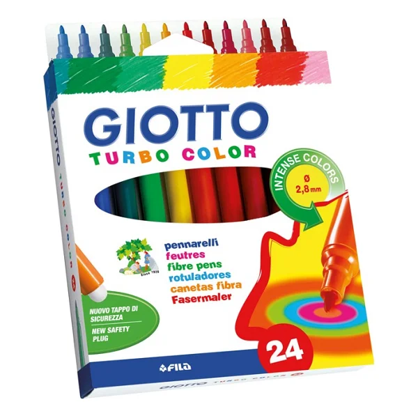 Giotto Turbo Color 24'lü Keçeli Kalem Seti - Görsel 2