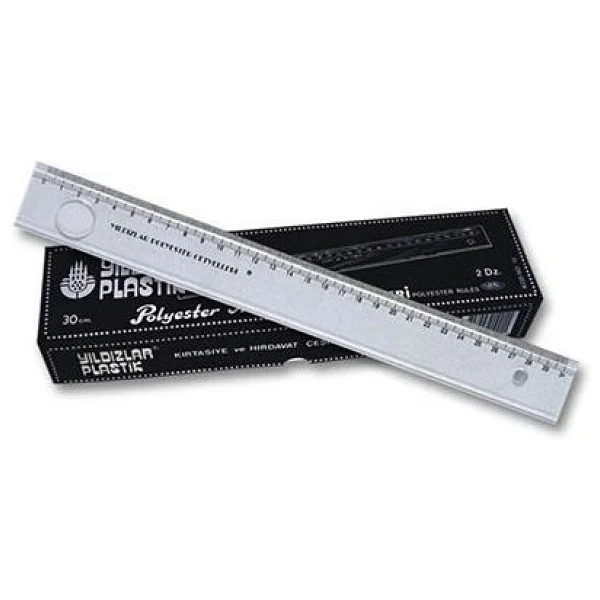 Yıldızlar Kod:010 Mercekli Cetvel Plastik 30 Cm - Görsel 2