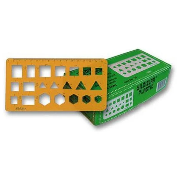 Yıldızlar 026 17.5 Cm Geometrik Şablon Cetvel - Görsel 2