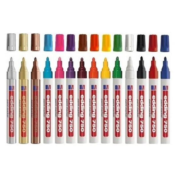 Edding 750 Boya Dekor Sarı Marker Kalemi - Görsel 7