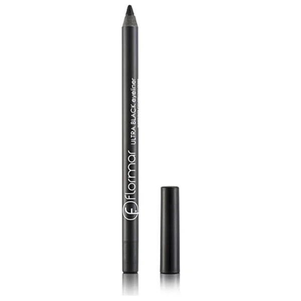Flormar Ultra Siyah Eyeliner Yumuşak Dokulu Jojoba Yağı Ve E Vitaminli Suya Dayanıklı Uzun Kalıcı - Görsel 3