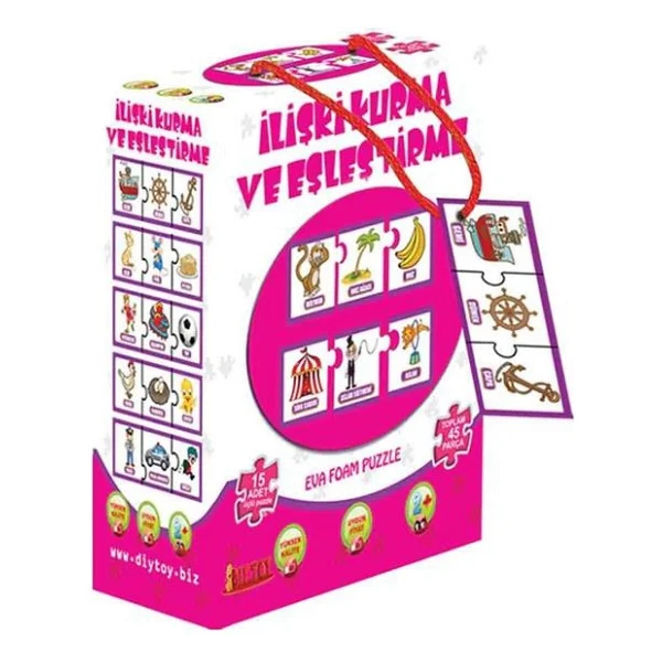 Diytoy İlişki Kurma Ve Eşleştirme Puzzle - Görsel 2