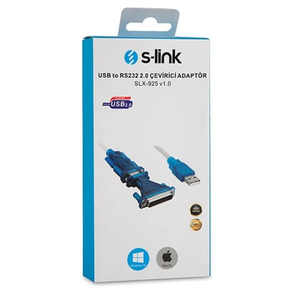 S-Link Slx-925 1.5 M USB 2.0 To Rs232 Dönüştürücü - Görsel 2