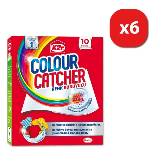 K2r Colour Catcher Renk Koruyucu Mendil 6'lı Set 6x10 - Görsel 3