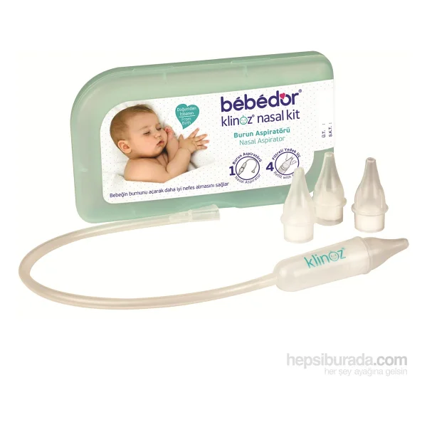 Bebedor Klinoz Burun Aspiratörü Bebek Sağlığı İçin Filtreli Uçlar İle 4 Adet - Görsel 2
