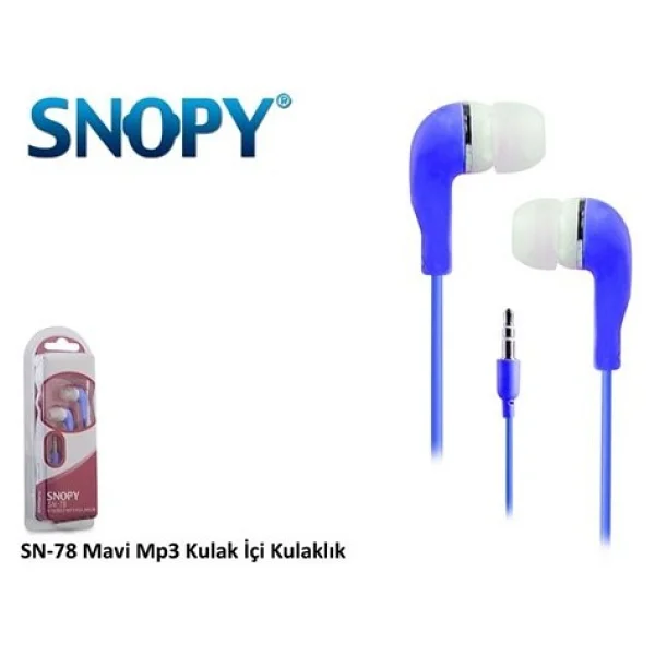 Snopy Sn-78 Kırmızı Kablolu Kulak İçi Kulaklık - Görsel 7
