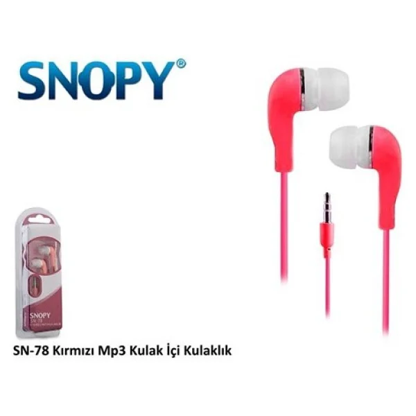 Snopy Sn-78 Kablolu Kulak İçi Kulaklık - Görsel 4