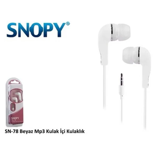 Snopy Sn-78 Kırmızı Kablolu Kulak İçi Kulaklık - Görsel 8