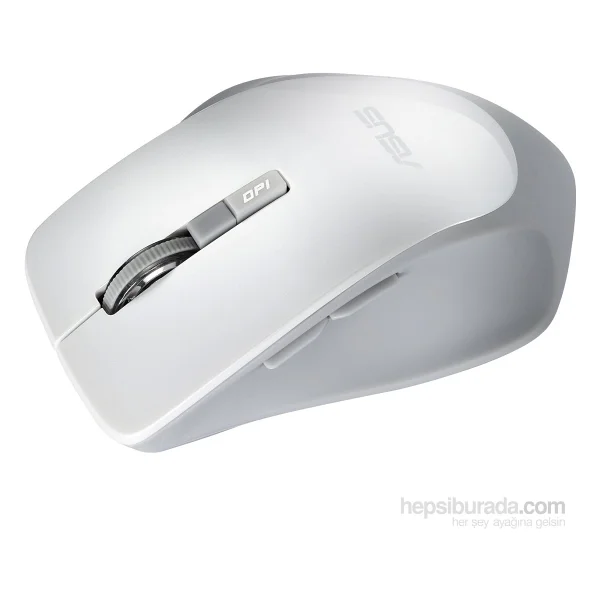 Asus Wt425 Beyaz Ergonomik Sessiz Optik Kablosuz Mouse - Görsel 5