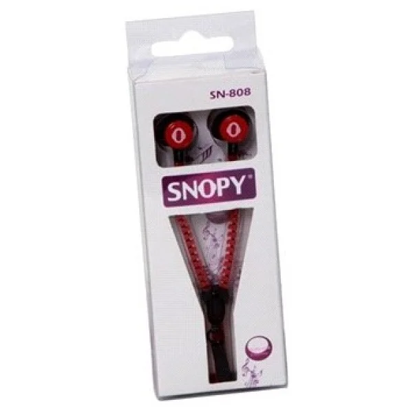 Snopy Sn-808 Kırmızı Kablolu Kulak İçi Kulaklık - Görsel 4