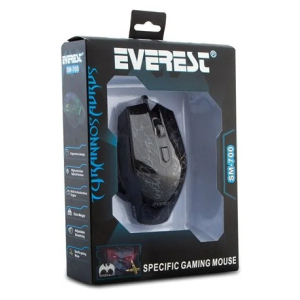 Everest Sm-700 Lazer Kablolu Oyuncu Mouse - Görsel 5