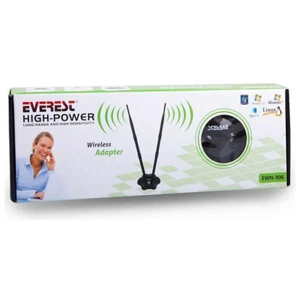 Everest Ewn-906 300 Mbps Kablosuz Ağ Adaptörü - Görsel 4