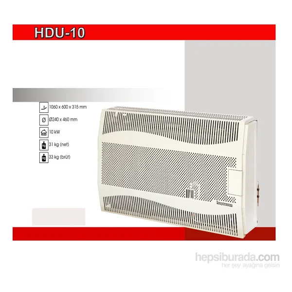 Hoşseven Hdu 10 Hermetik Doğalgaz Sobası - Görsel 2