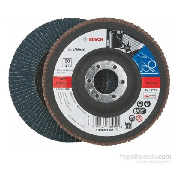 Bosch - Flap Zımpara Diski - 115 Mm, 22,23 Mm, 40 Kum - Görsel 7