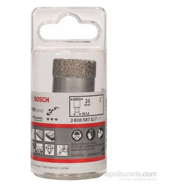 Bosch Professional Accessories Best Serisi, Taşlama Makinelerine Uyumlu Seramik İçin Kuru Elmas Deliçi, 51 X 35 Mm - Görsel 9