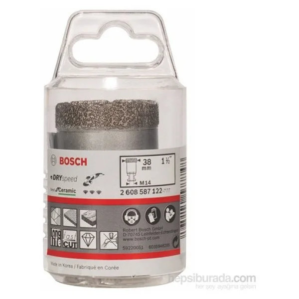 Bosch Professional Accessories Best Serisi, Taşlama Makinelerine Uyumlu Seramik İçin Kuru Elmas Deliçi, 51 X 35 Mm - Görsel 8