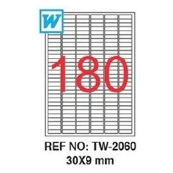 Tanex Tw-2060 30x9 Mm A4 Lazer Etiket - Görsel 3