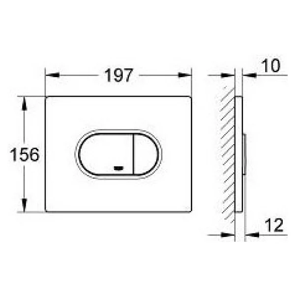 Grohe 38858p00 Arena Cosmopolitan Gömme Kumanda Paneli - Görsel 2