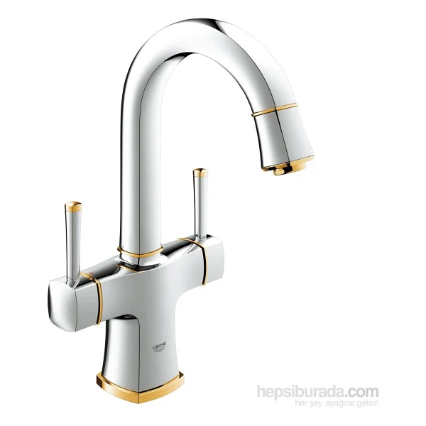 Grohe Grandera 21107ıg0 Krom Altın Lavabo Bataryası - Görsel 2
