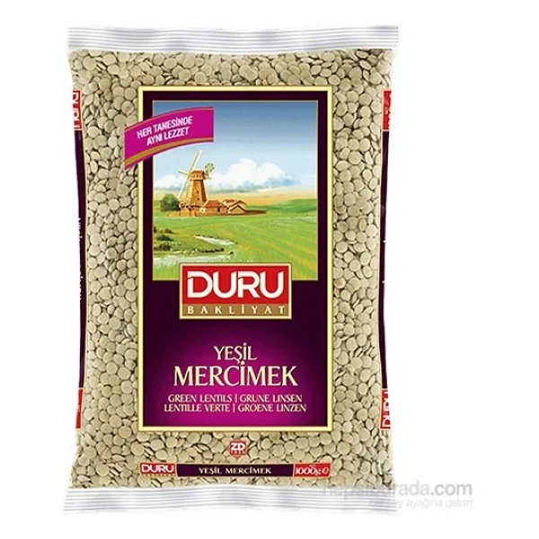 Duru Yeşil Mercimek 1 Kg - Görsel 2