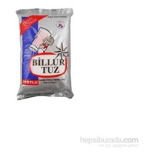 Billur İyotlu 1.5 Kg Tuz - Görsel 2