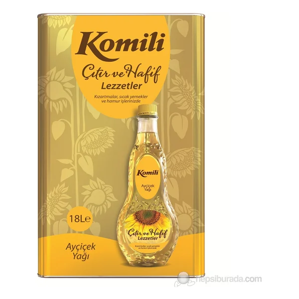 Komili Ayçiçek Yağı 18 Lt - Görsel 5