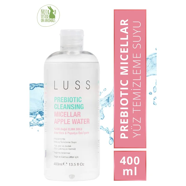 Luss Prebiotic Micellar Apple 400 Ml Makyaj Temizleme Suyu - Görsel 2